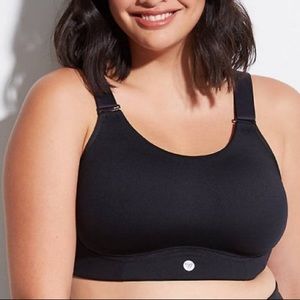 LIVI Active Plus Size Low Impact Black Sports Bra